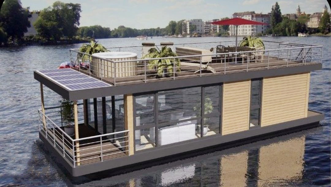 Aluminum Pontoon Houseboat — 11.6 m, 3-Tube