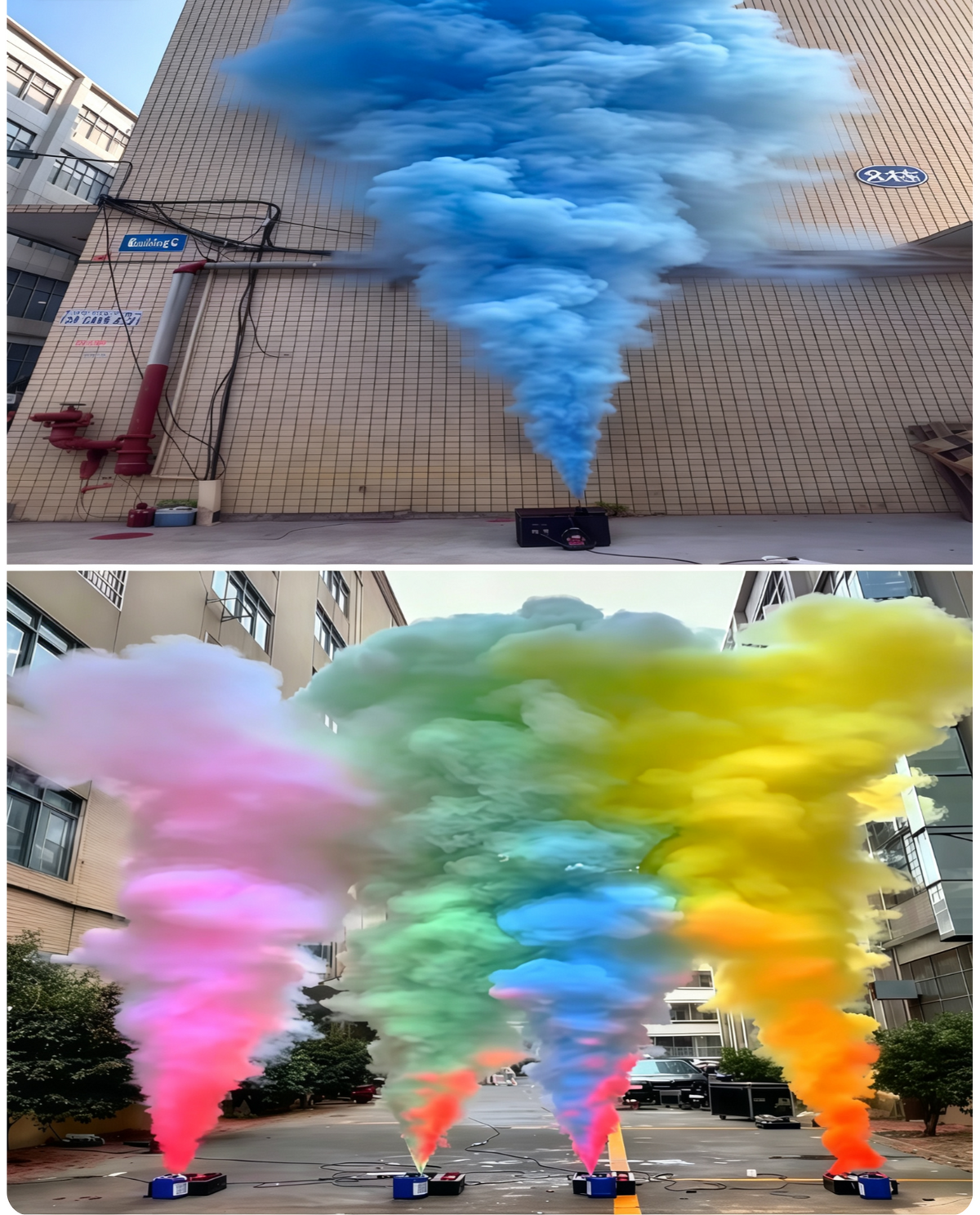 3000W DMX512 Color Fog Jet Machine — Remote Control