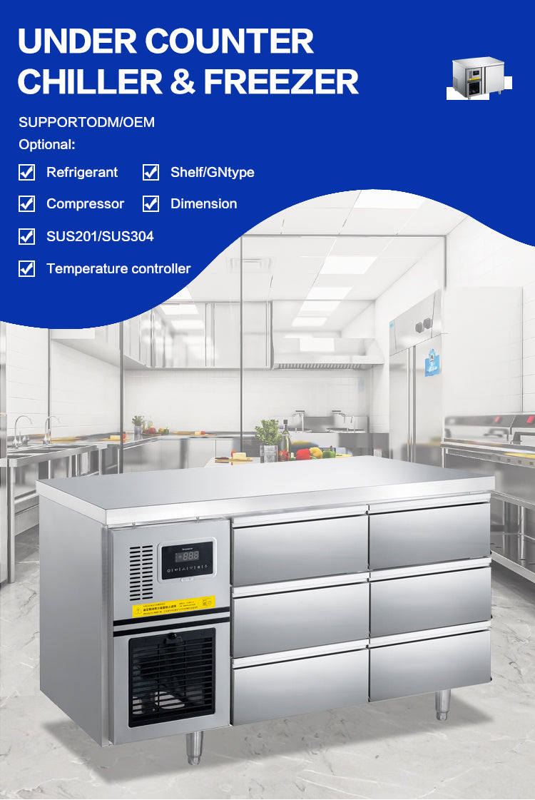 Commercial Undercounter Drawer Refrigerator — GN Chiller