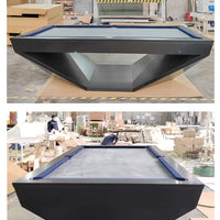 Vista previa de la imagen de Custom-Design Solid Wood Pool Table — Slate Bed Billiard Table