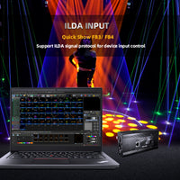 Full-Color 12W RGB Animation Laser Projector — DMX/ILDA image preview