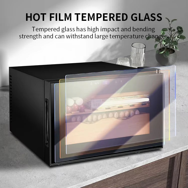 Armario humidor termoeléctrico para puros — 25 L, puerta de cristal