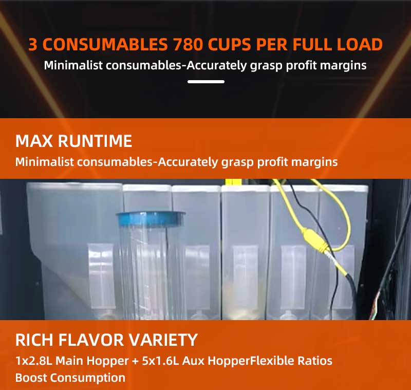 Automatic Protein Shake Vending Machine — 6-Canister