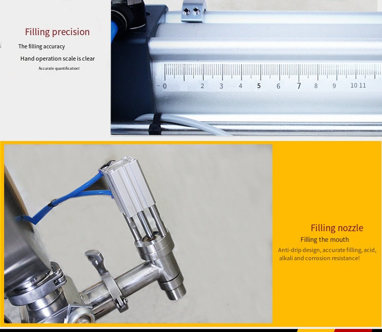 Semi-Automatic Piston Filling Machine — Heated Hopper & Agitator