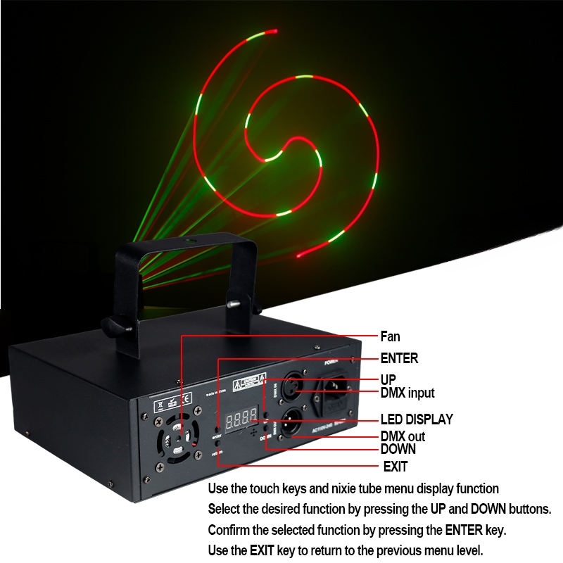 RGB Animation Laser Light — 3D DMX Stage Laser (1–3W)