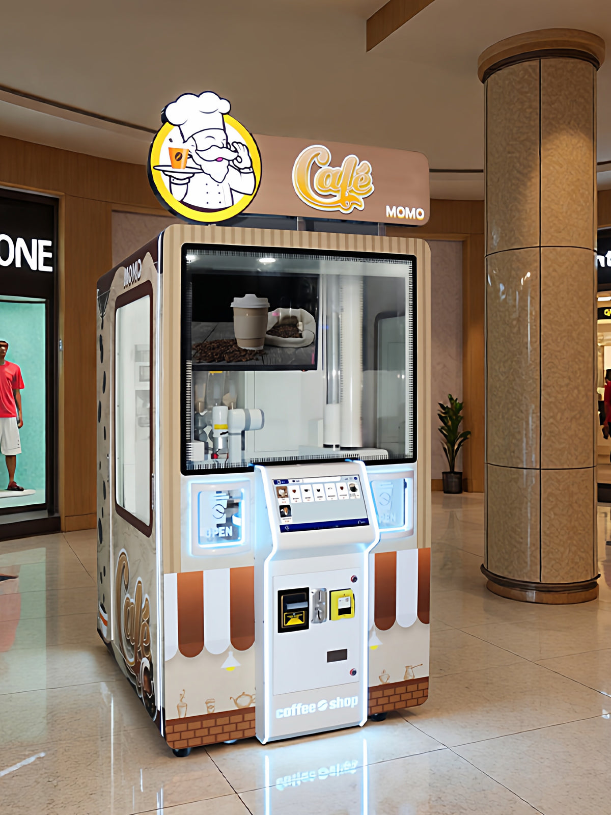 Self-Service Robotic Coffee Vending Machine — Freshly Ground