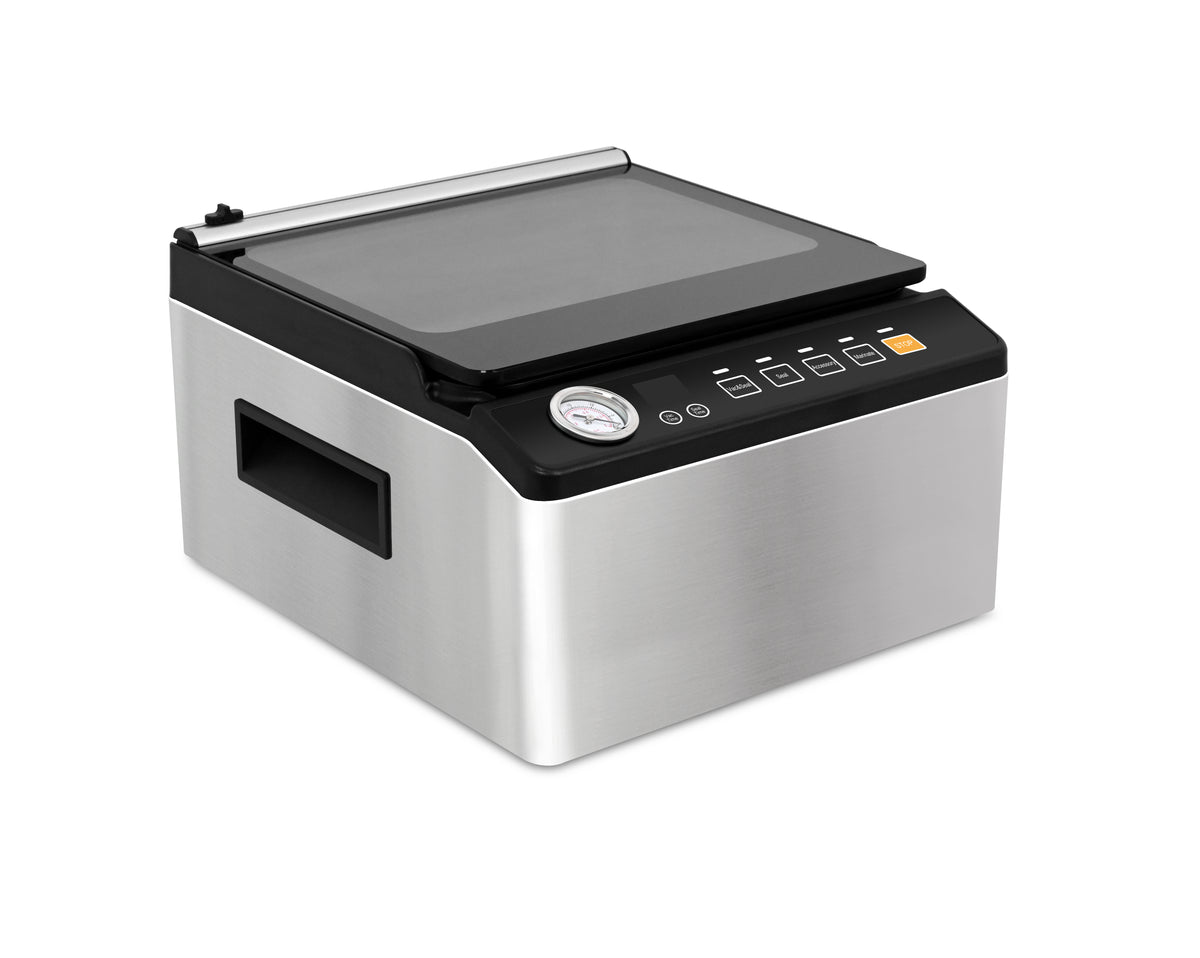 Commercial Stainless Steel Vacuum Sealer with Built-In Cutter