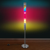 Modern LED Floor Lava Lamp — Tall Glass Rainbow Accent Light image preview