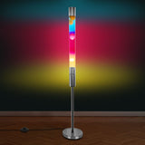 Modern LED Floor Lava Lamp — Tall Glass Rainbow Accent Light