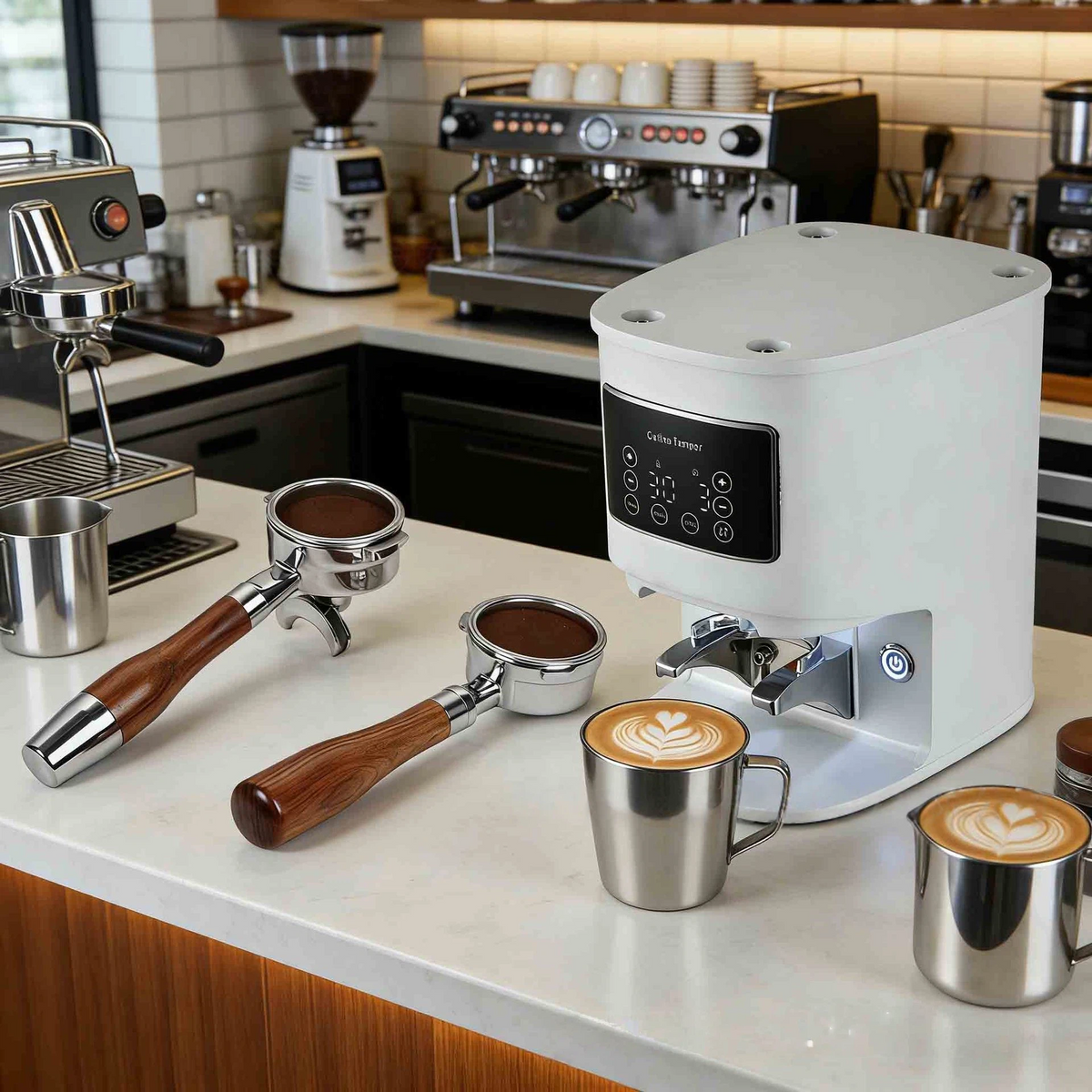 Automatic Coffee Tamper — Electric Portafilter Press