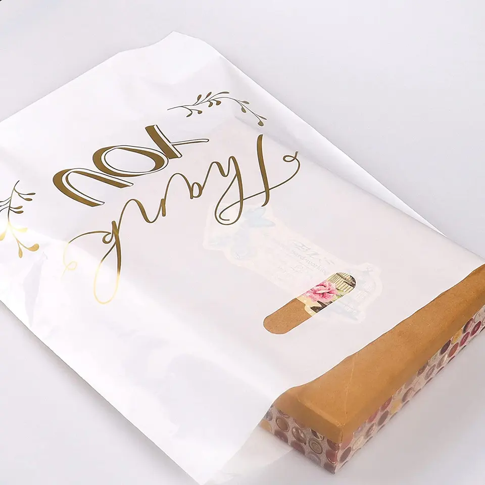 Custom Printed Plastic Shopping Bags — Die-Cut Handle