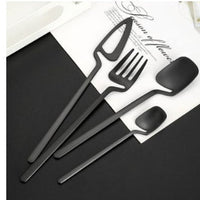 Stainless Steel Dessert Cutlery Set — Knife, Fork &amp; Spoon image preview