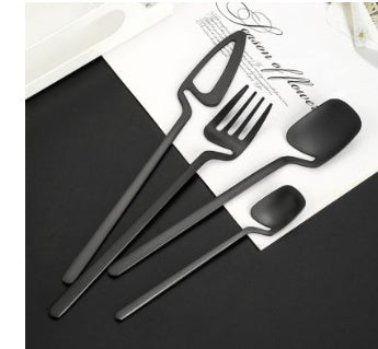 Stainless Steel Dessert Cutlery Set — Knife, Fork & Spoon