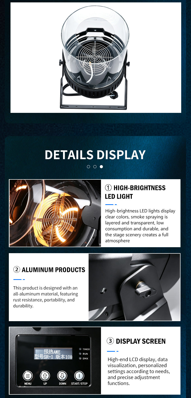 DMX512 Smoke Ring Machine — Fog Vortex Cannon for Stage & DJ