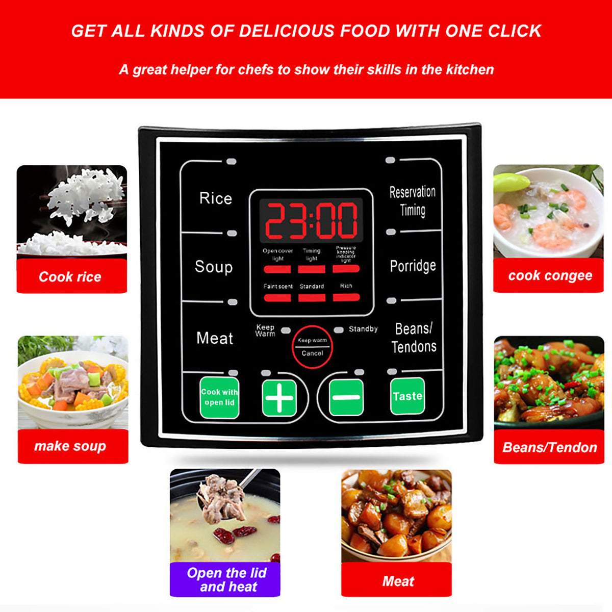 Commercial Electric Pressure Cooker — 33 L Industrial 11-in-1