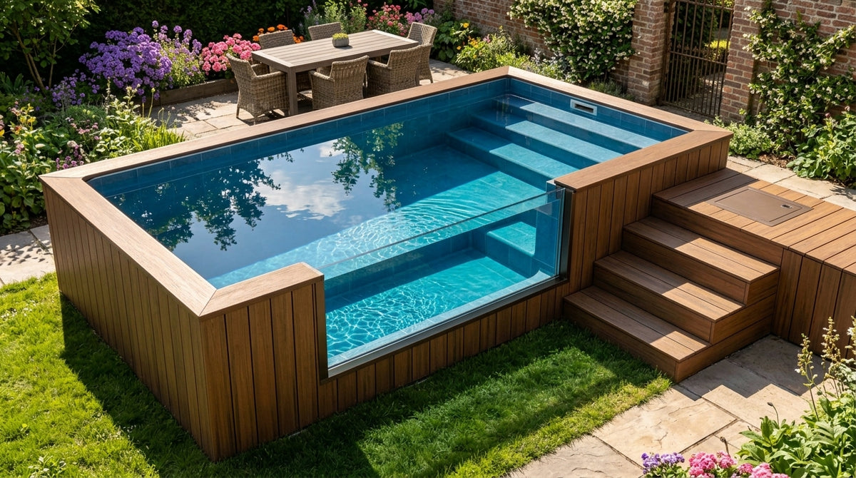 Prefab Above-Ground Fiberglass Swimming Pool — Container Series