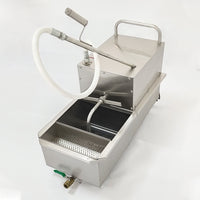 Commercial Deep-Fryer Oil Filtration Cart — Stainless Steel image preview