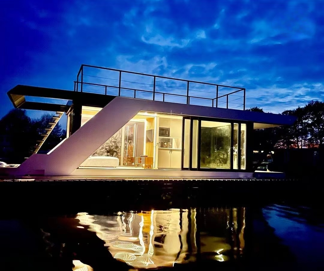 Aluminum Pontoon Houseboat — 11.5 m, 16-Person