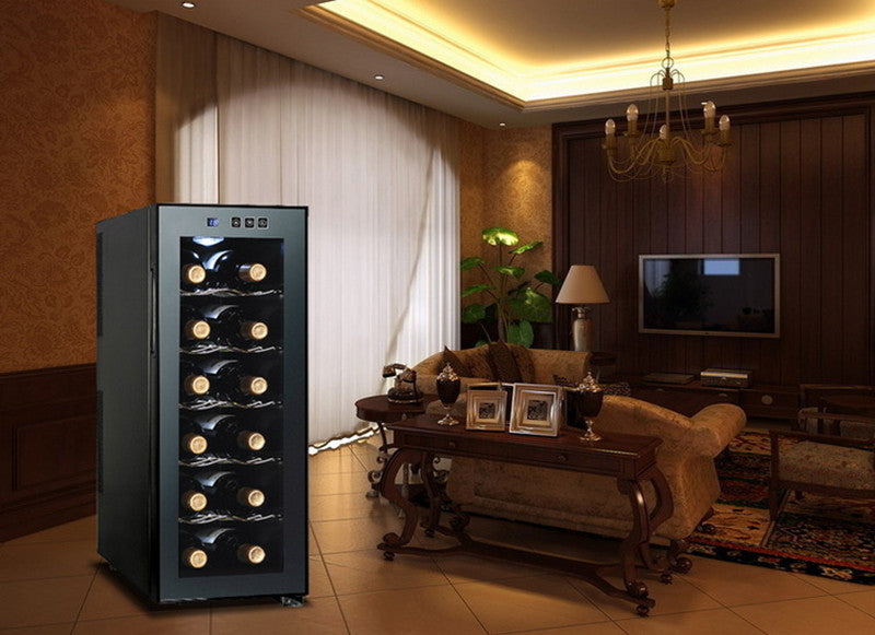 Thermoelectric Wine Refrigerator — 33L, Silent, Touchscreen