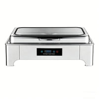 Electric Stainless Steel Chafing Dish — Buffet Food Warmer Set image preview