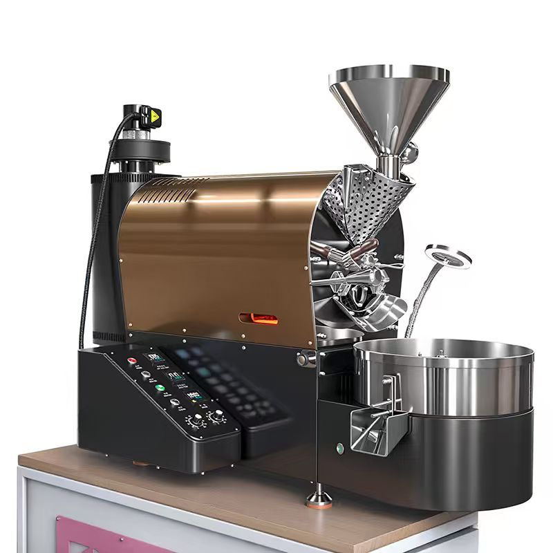 Commercial Drum Coffee Roaster, 20 kg/h