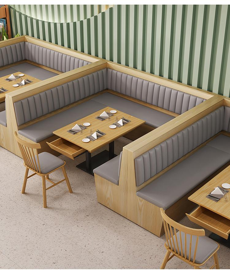 Commercial Restaurant Booth Seating — Plywood, Vinyl-Upholstered