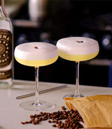 Hand-Blown Crystal Champagne Coupe Glass