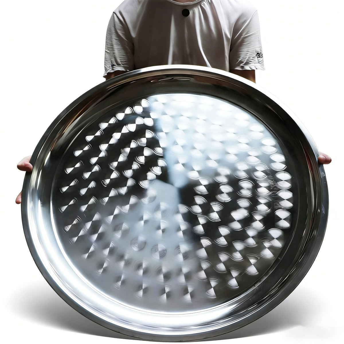 Round Stainless Steel Serving Platter