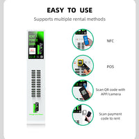 24-Slot Shared Power Bank Vending Station with Advertising Screen image preview