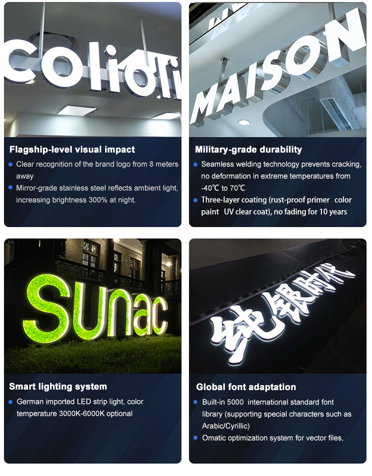 Custom Front-Lit 3D LED Channel Letter Sign