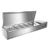 Refrigerated Countertop Salad & Prep Rail