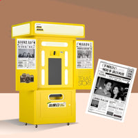 Commercial Photo Booth Vending Kiosk with Printer &amp; Touchscreen image preview