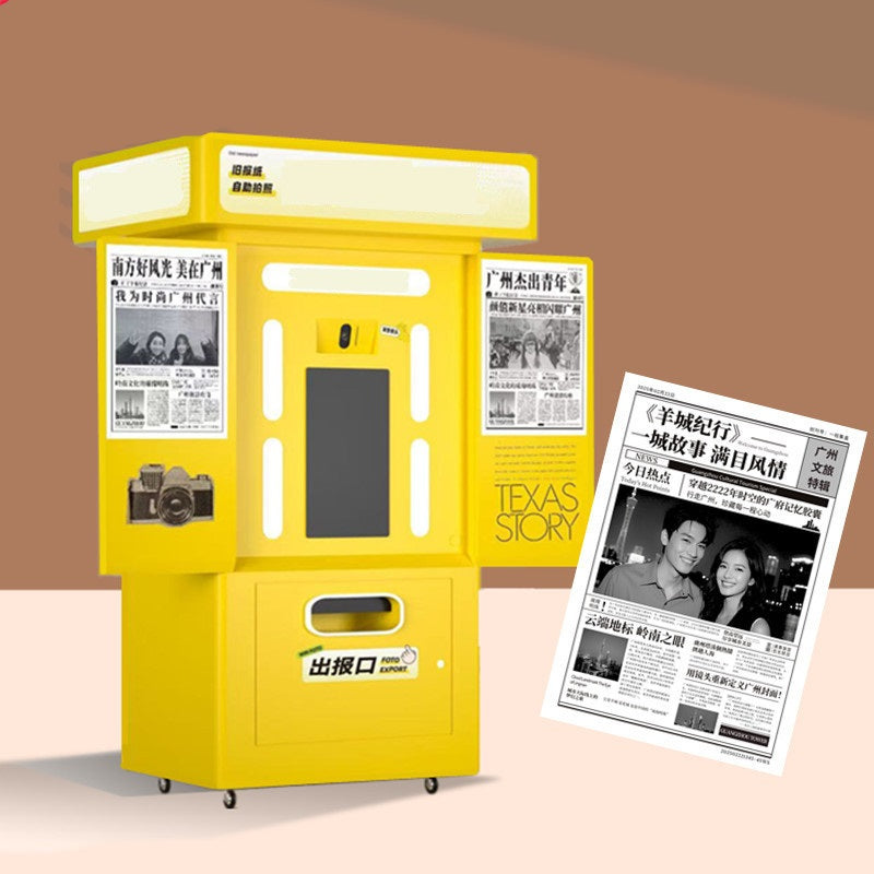 Commercial Photo Booth Vending Kiosk with Printer & Touchscreen