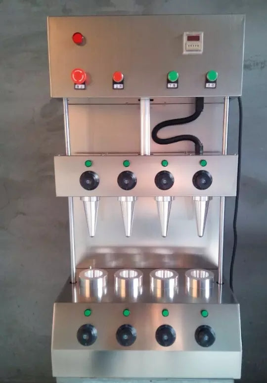 Automatic Pizza Cone Maker — 4-Mold
