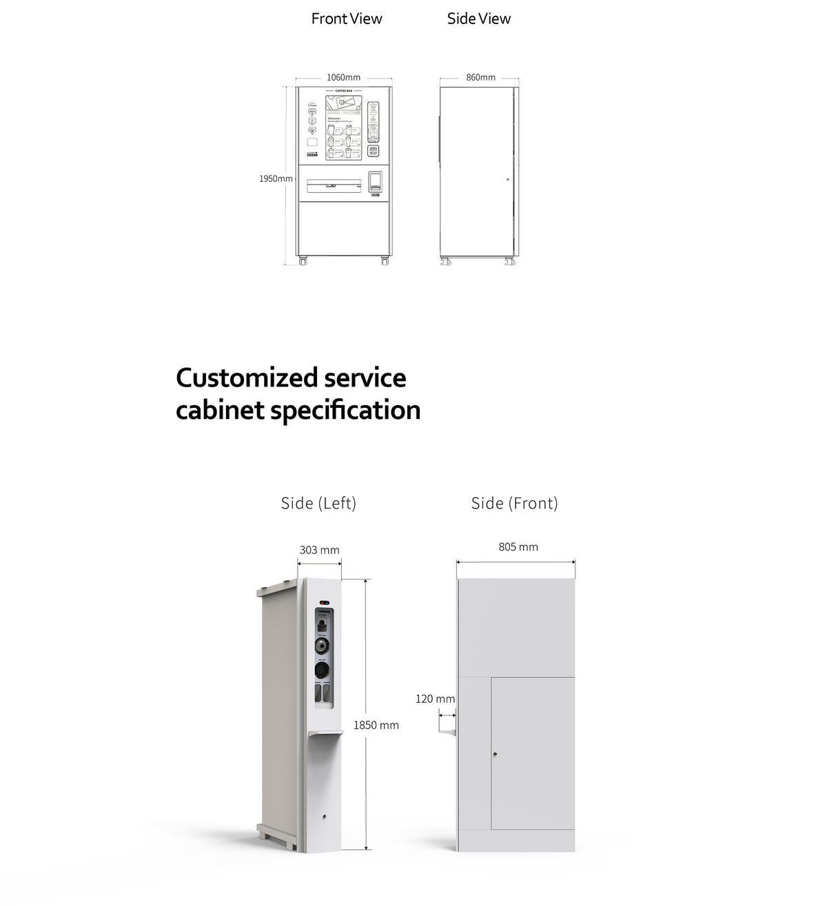 Multi-Drink Vending Machine — Coffee, Soda, Tea & Sparkling Water