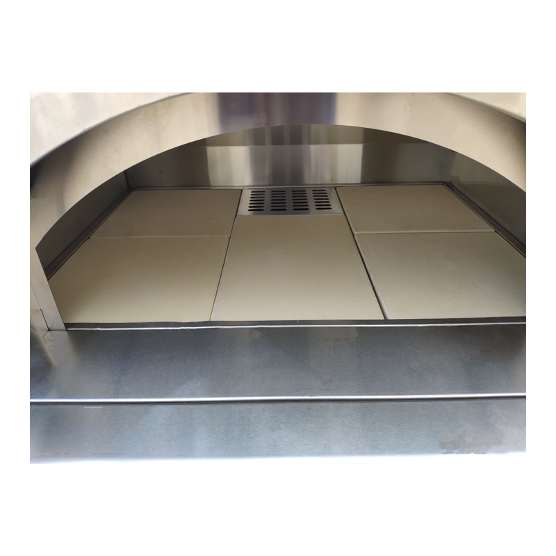 Freestanding Outdoor Wood-Fired Pizza Oven — Stainless Steel, 31"