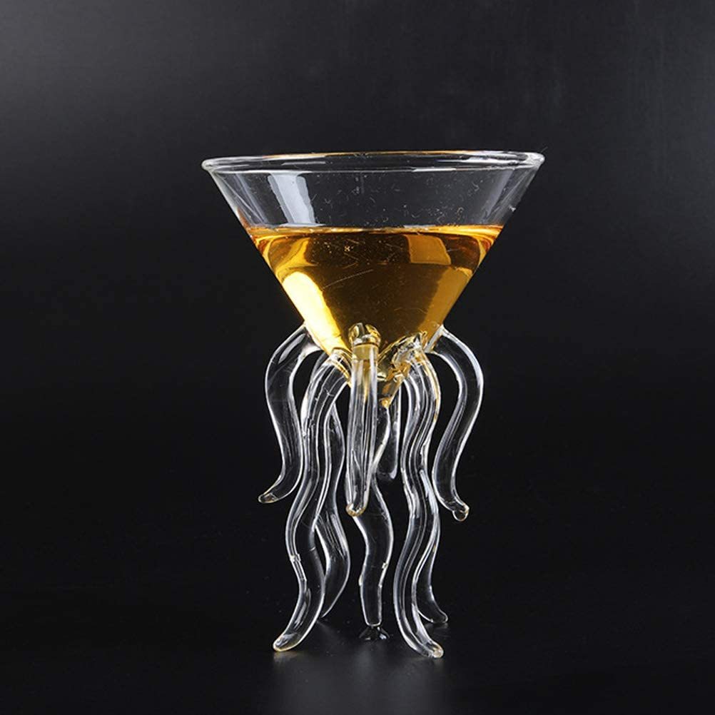 Jellyfish 3D Cocktail Glass — Lead-Free Borosilicate