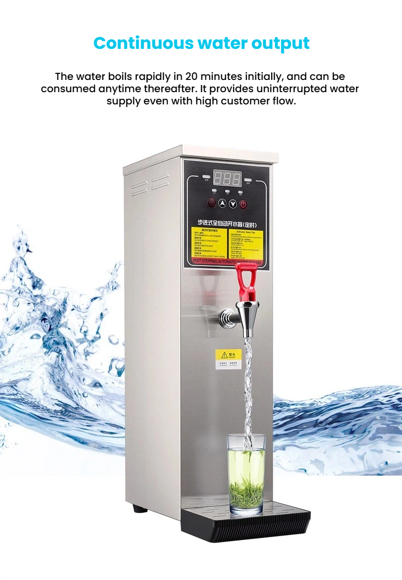 Commercial Countertop Water Boiler — Stepped Hot Water Dispenser