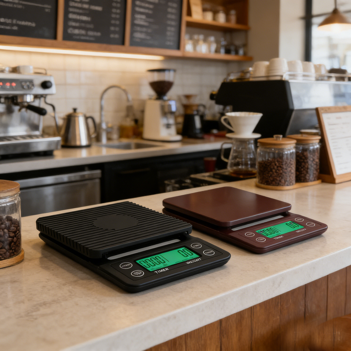 Digital Coffee Scale with Timer — 3 kg, 0.1 g