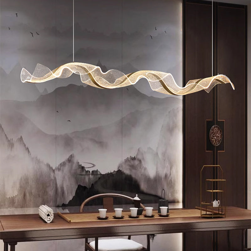 Modern LED Linear Pendant Light — Dining & Restaurant Chandelier