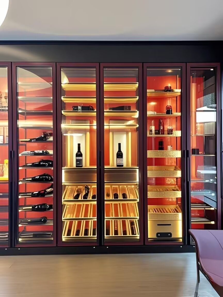 Commercial Wine Cellar Cabinet — Constant-Temperature Compressor
