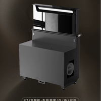 Downdraft Island Range Hood with Recirculation Filtration and Tabletop Lifting image preview