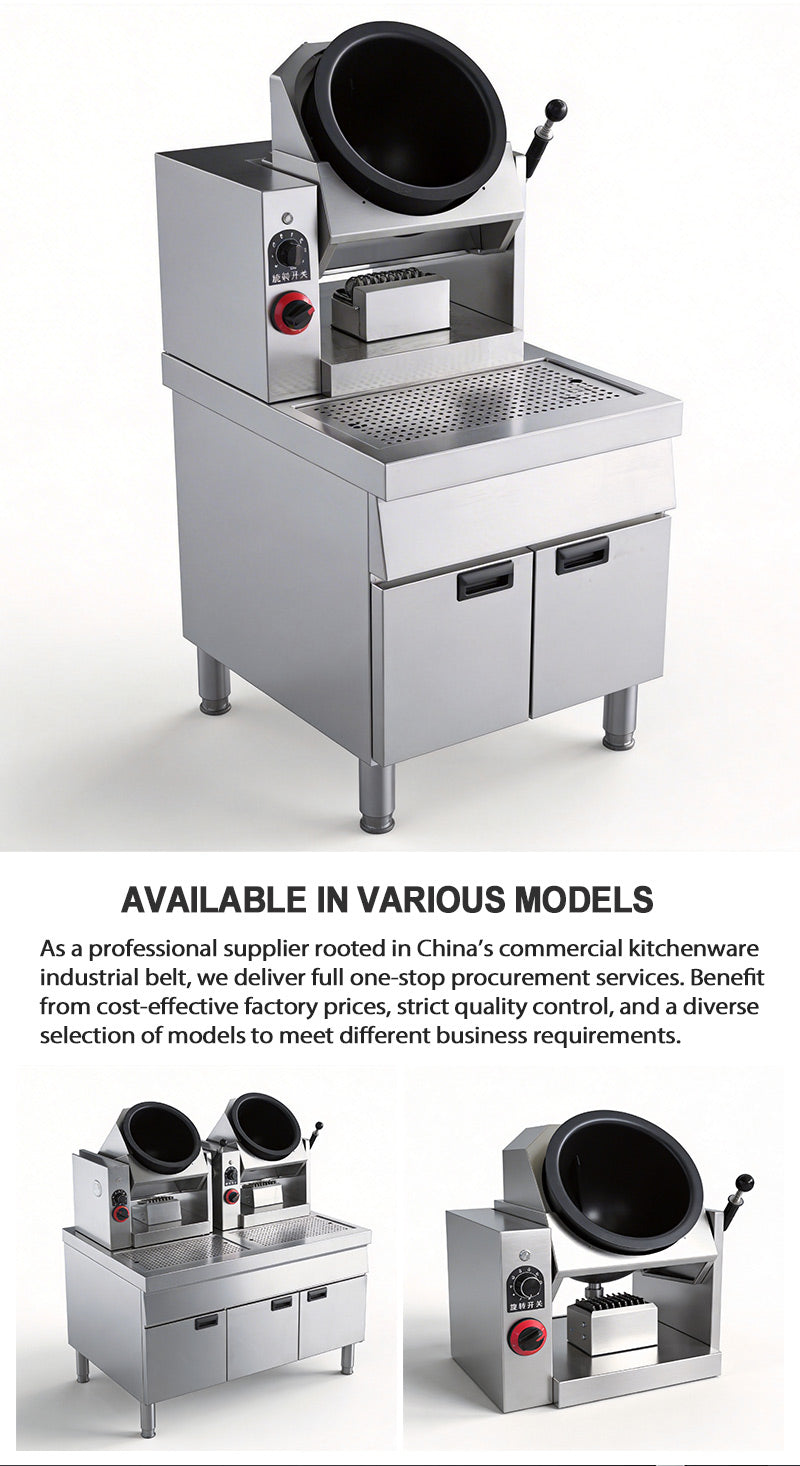 Commercial Automatic Gas Stir-Fry Cooking Robot — Rotating Wok