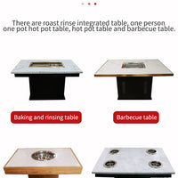 Smokeless Barbecue &amp; Hot Pot Table — Built-In Downdraft Exhaust image preview