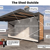 Modular Outdoor Kitchen — Stainless Steel with Weatherproof Shed image preview