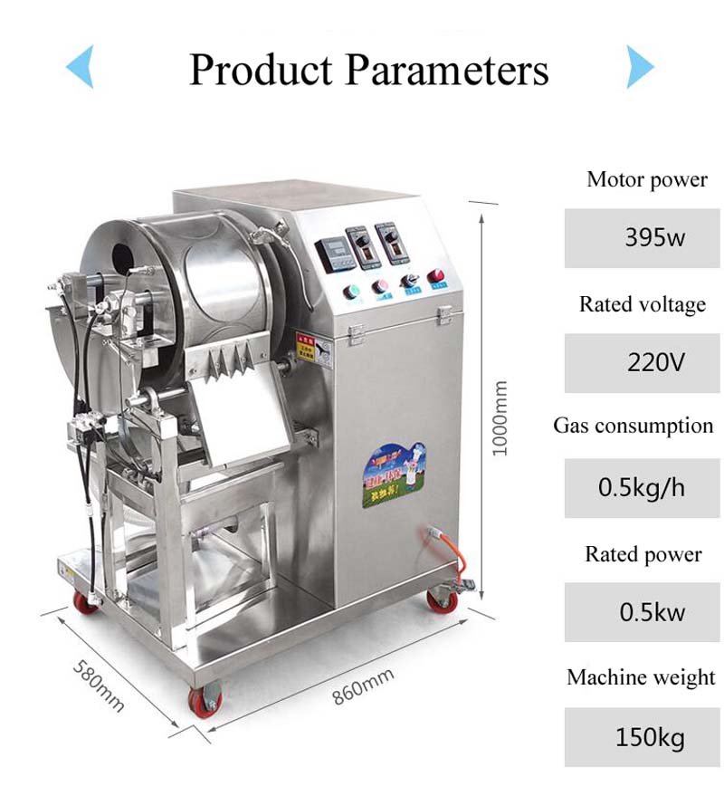 Commercial Automatic Spring Roll Sheet Machine — Gas-Heated