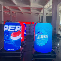 Can-Shaped Cylinder LED Video Display — Custom Digital Signage image preview