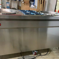 Commercial Rolled Fried Ice Cream Machine — Double Flat Pan image preview