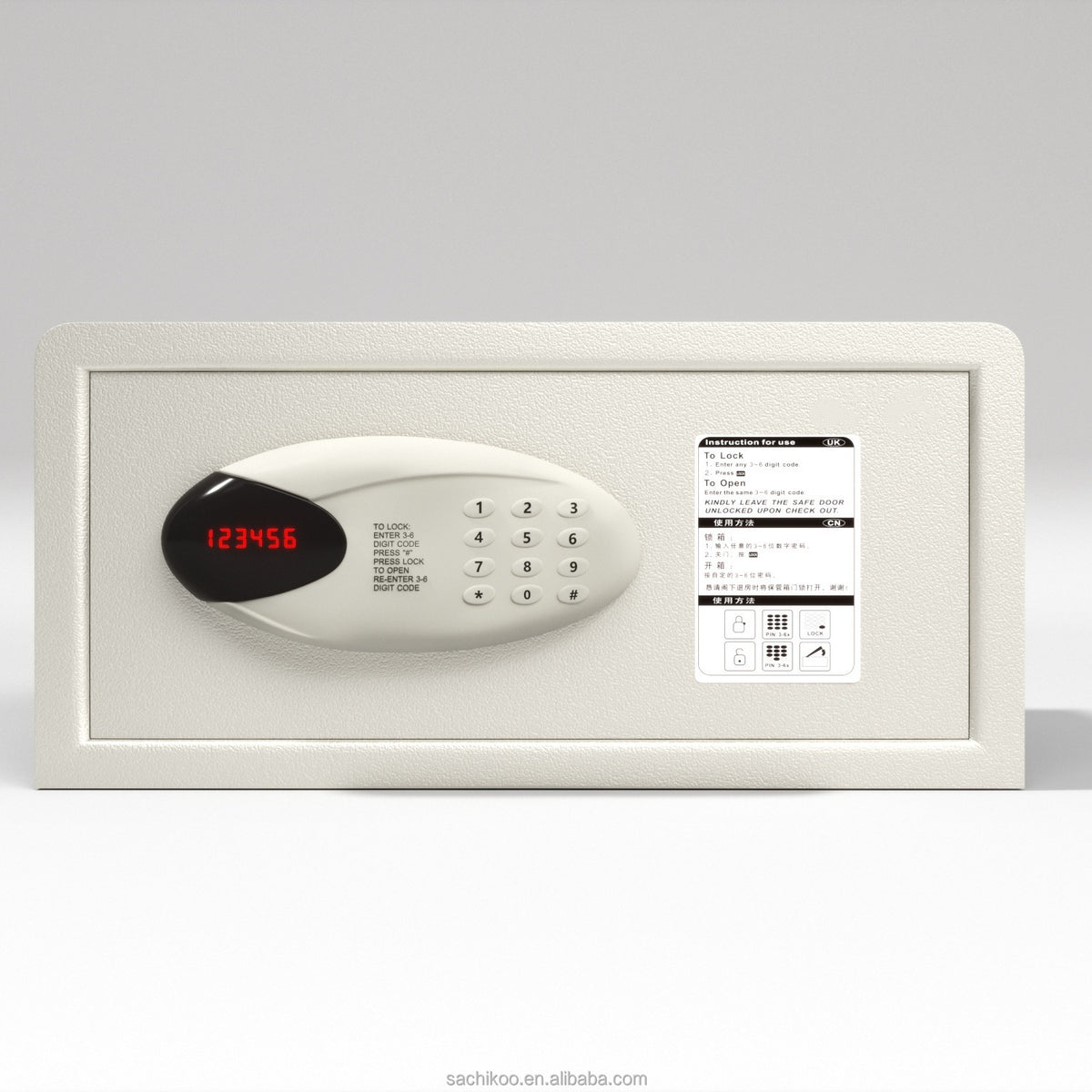 Fireproof Wall Safe with Electronic Lock — Hotel & Office