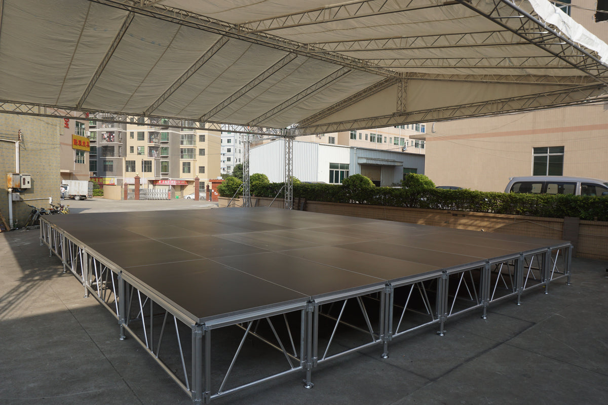 Portable Aluminum Stage Platform — Modular Concert & Event Staging, adjustable height 0.4-2m
